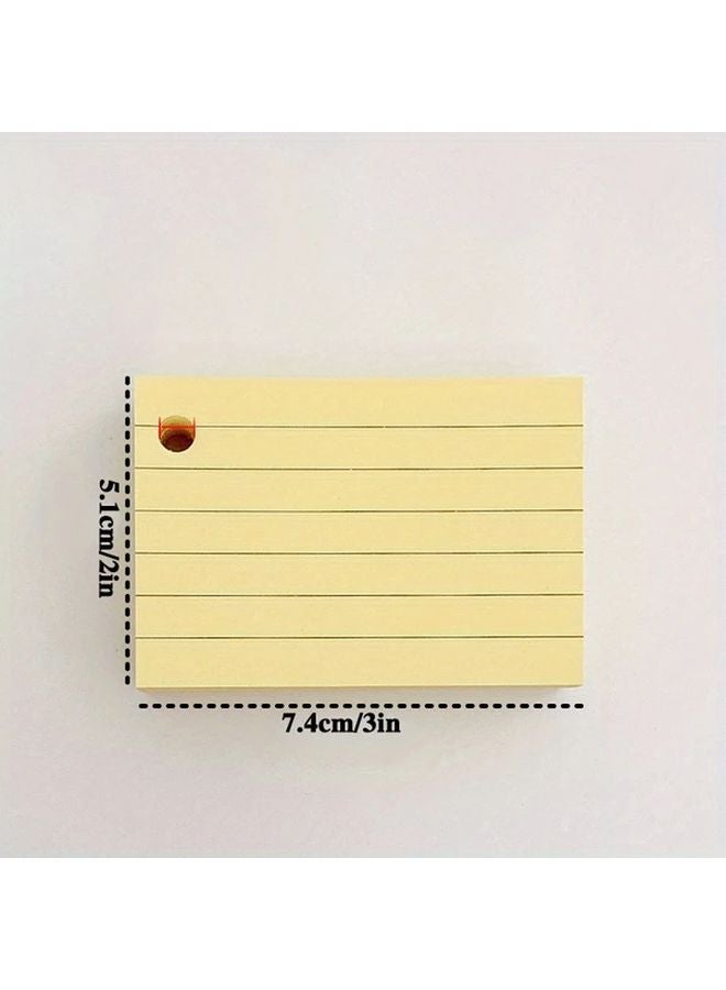 510pcs 3x2 Inch Lined Colored Index Cards with Rings Assorted Colors Study Flashcards - Image 2